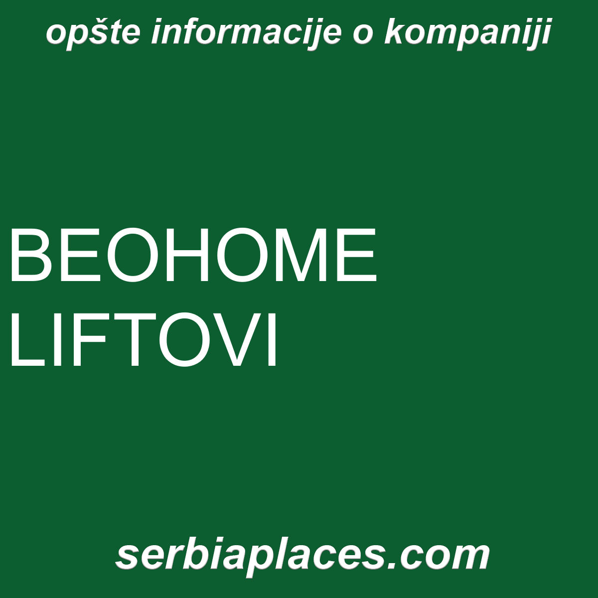 BEOHOME LIFTOVI