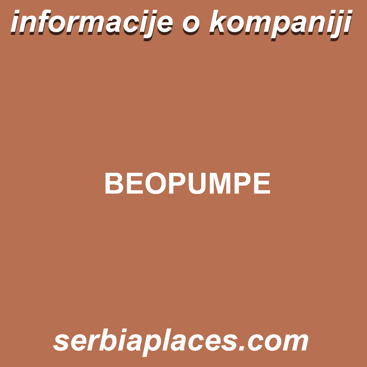 BEOPUMPE