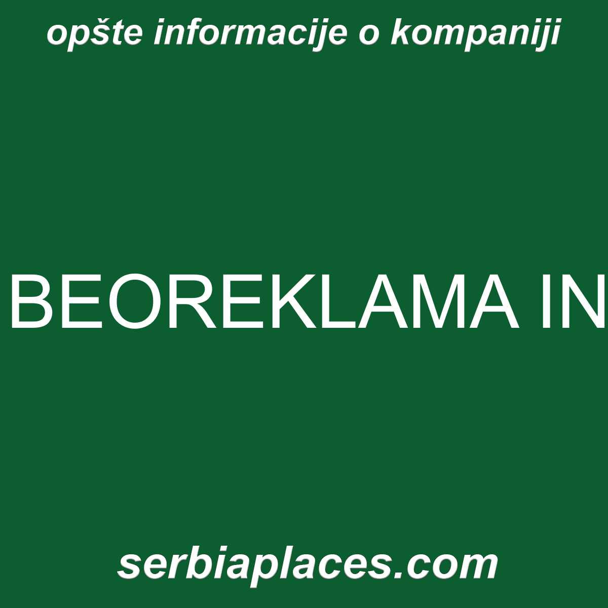 BEOREKLAMA IN