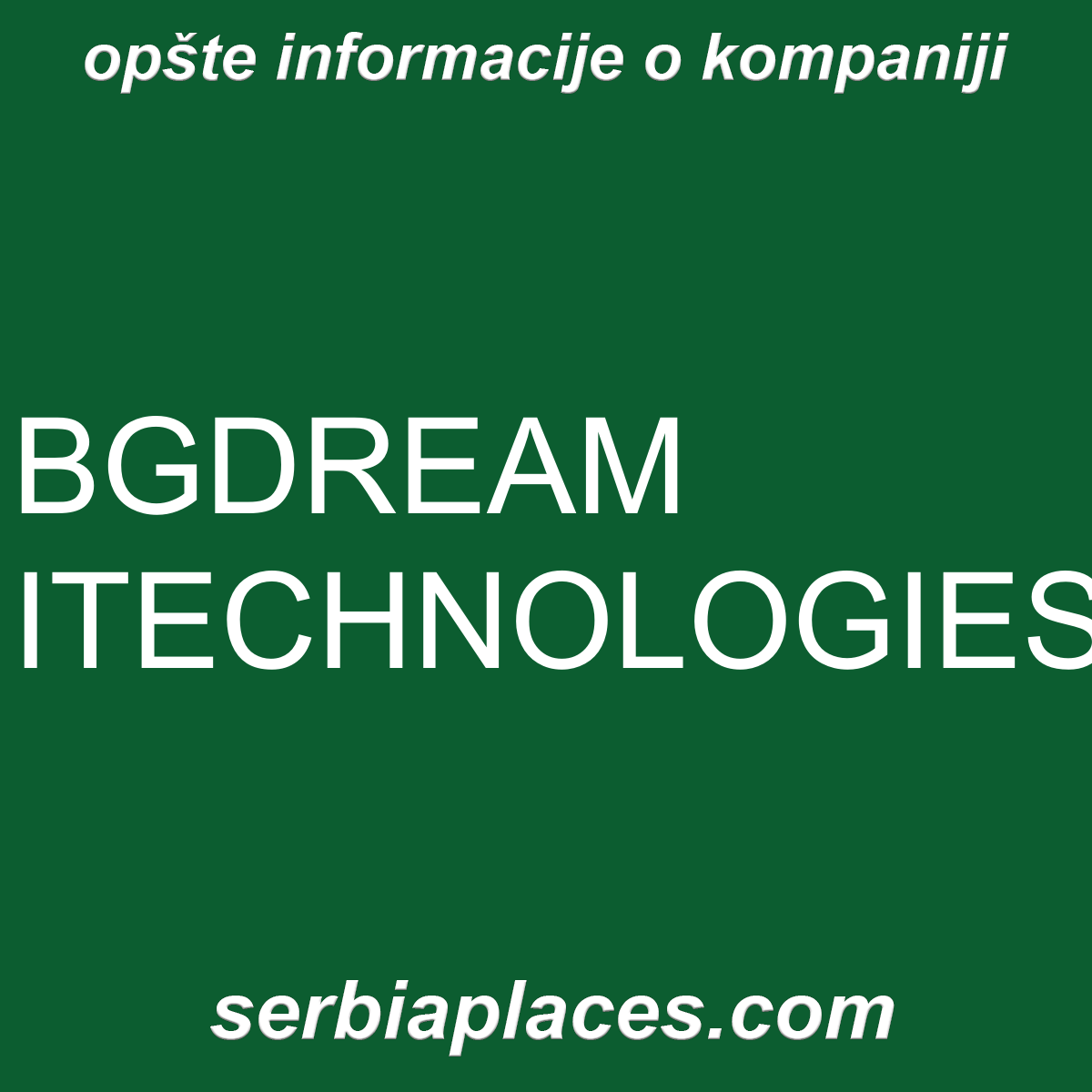 BGDREAM ITECHNOLOGIES