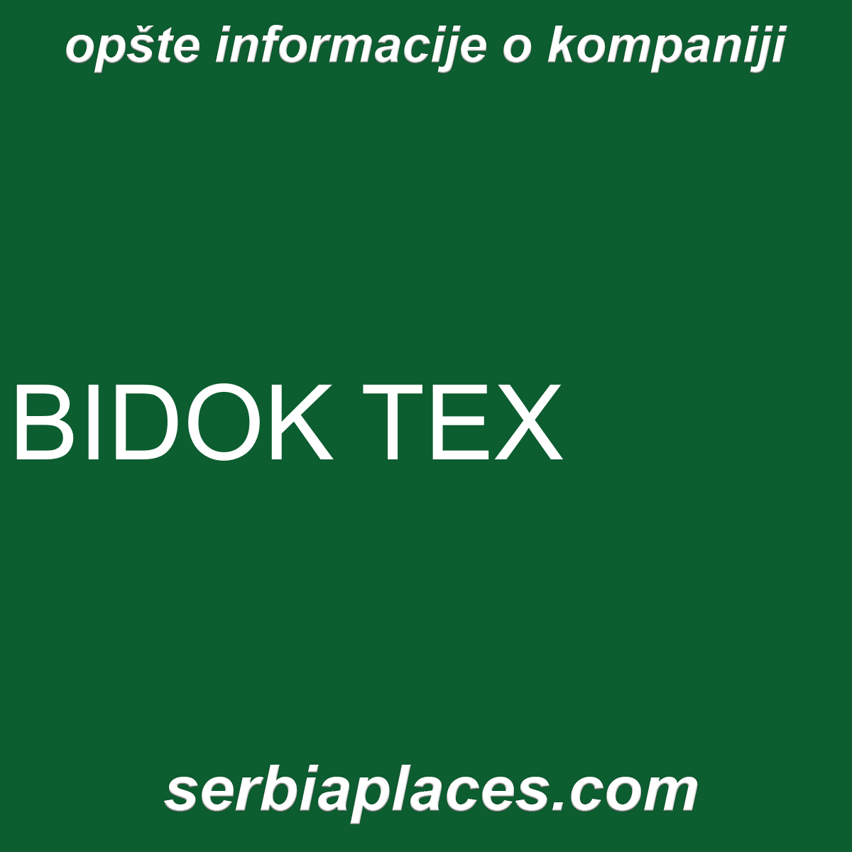 BIDOK TEX