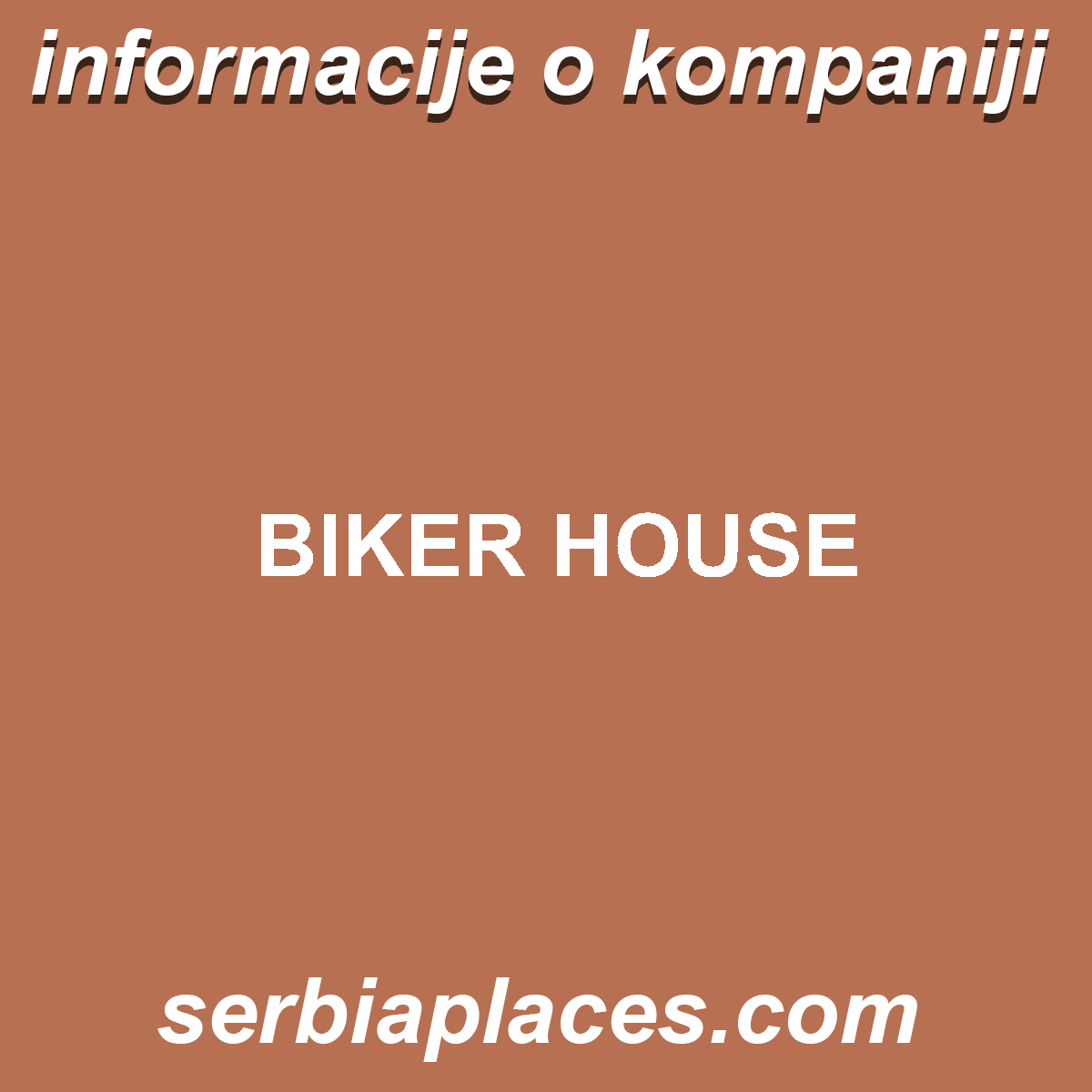 BIKER HOUSE