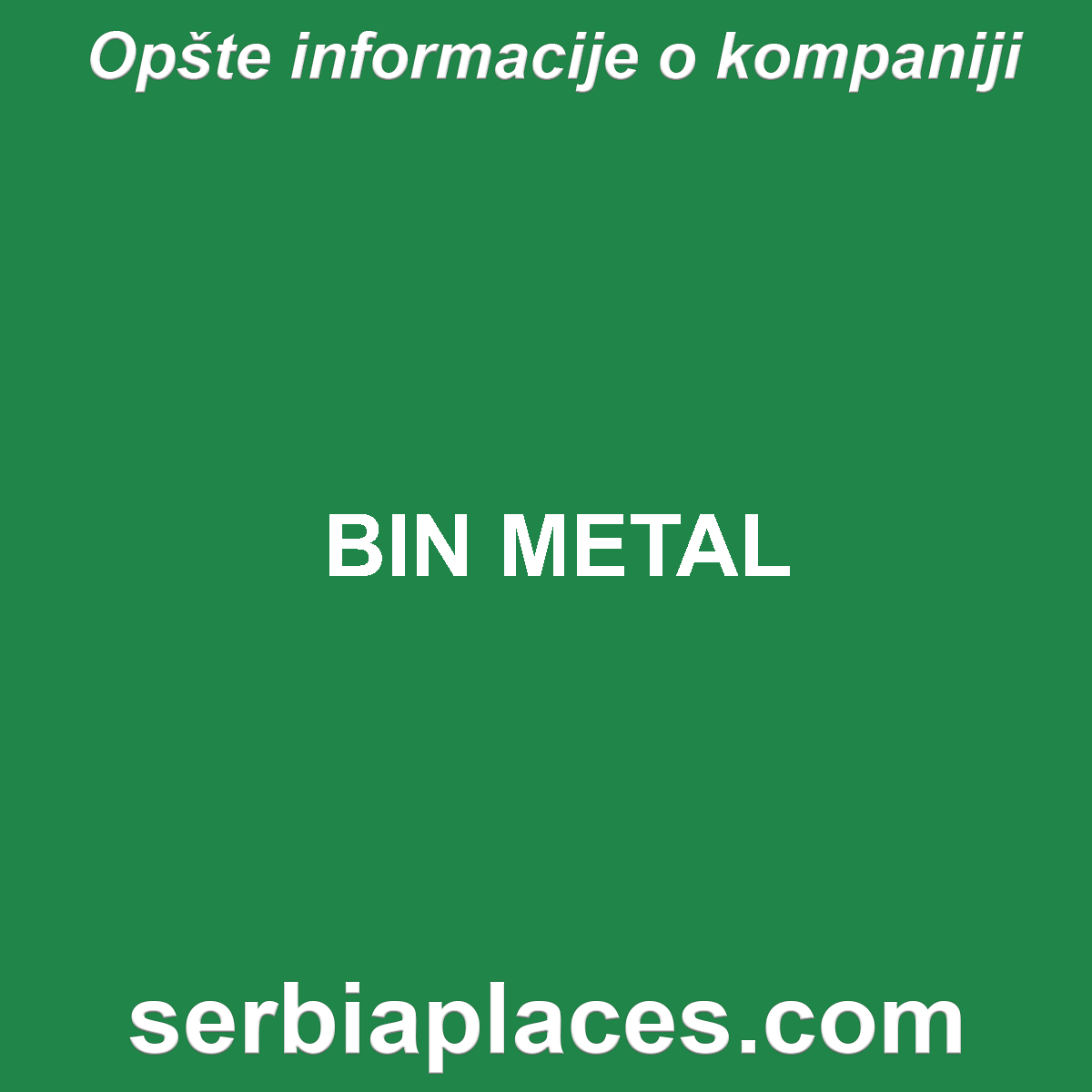 BIN METAL