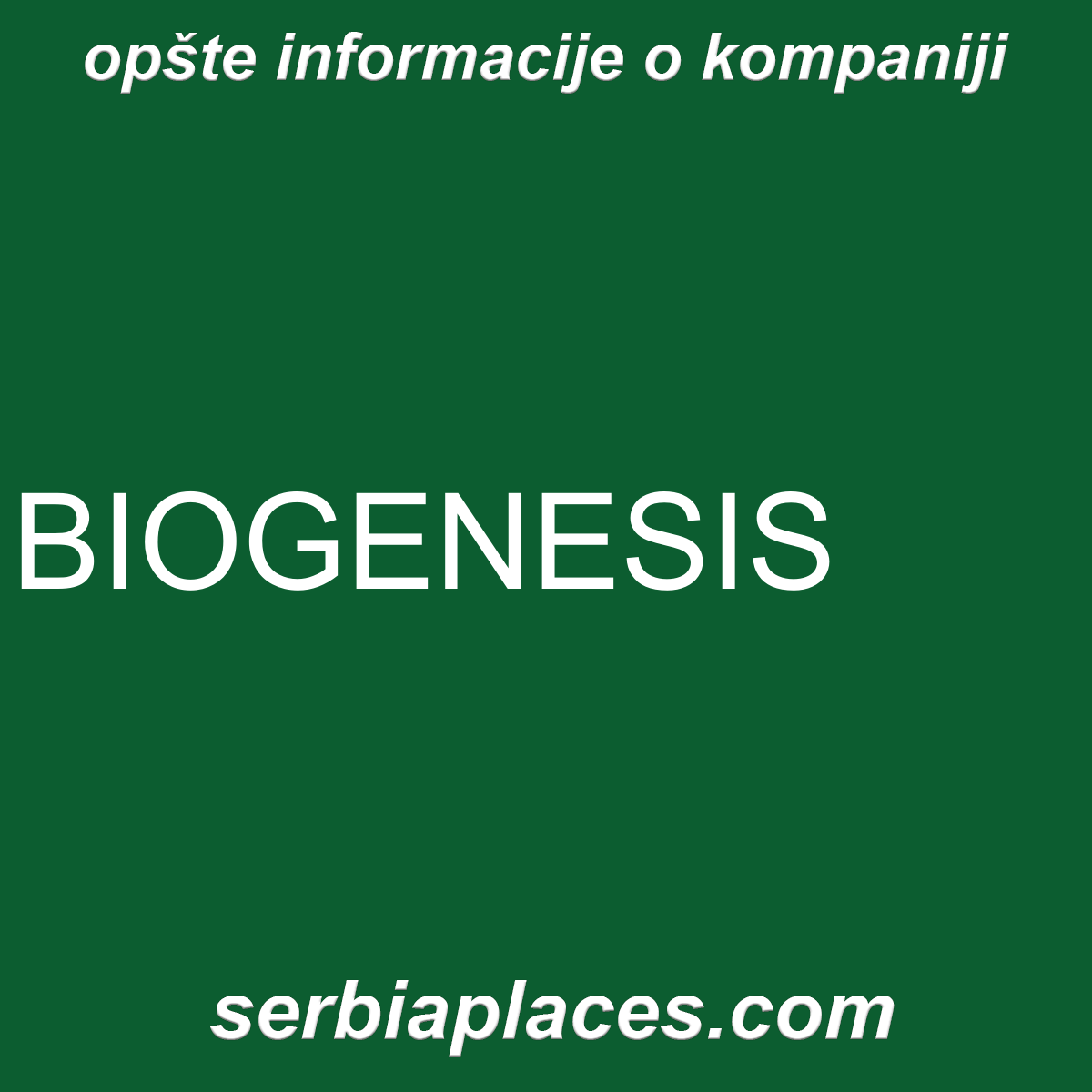 BIOGENESIS