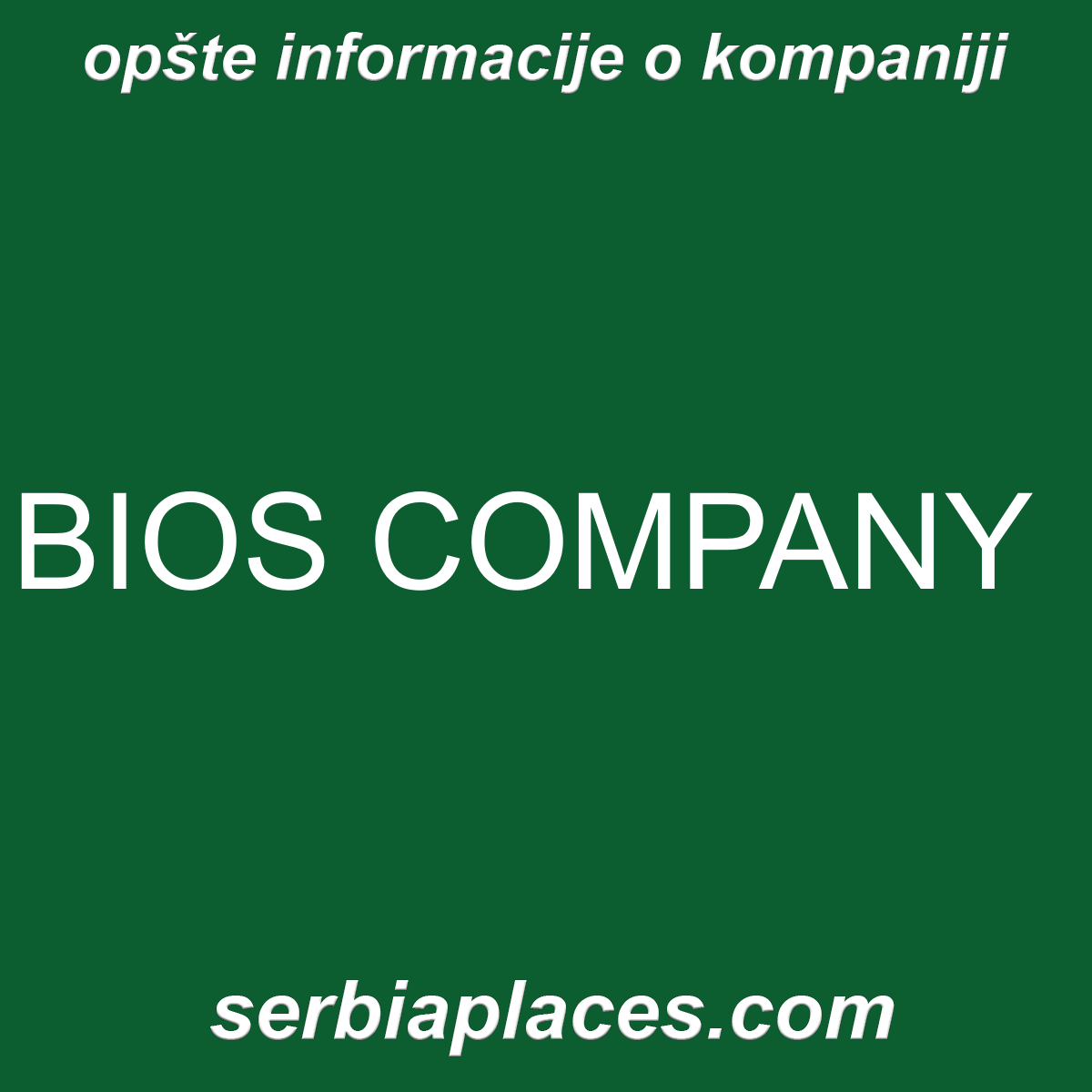 BIOS COMPANY