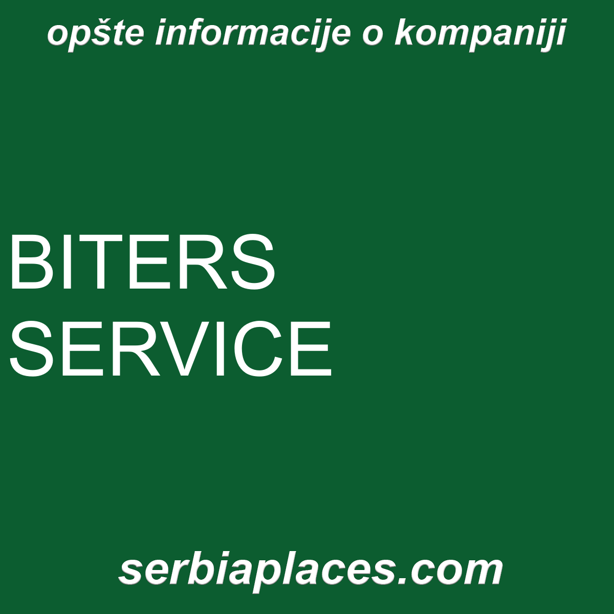 BITERS SERVICE
