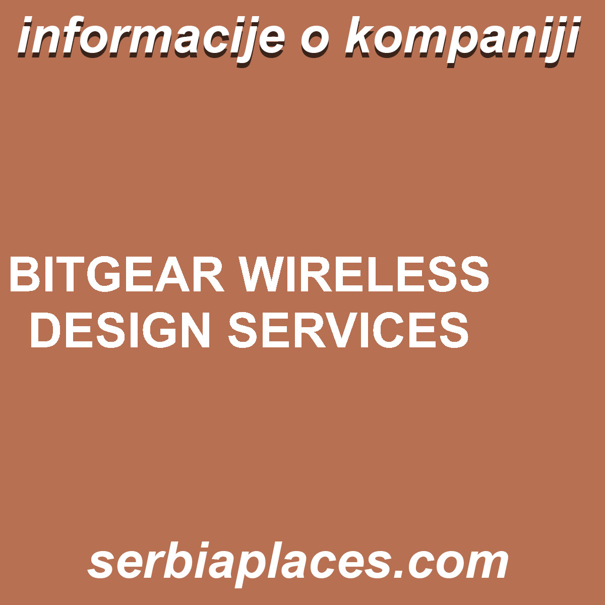BITGEAR WIRELESS DESIGN SERVICES
