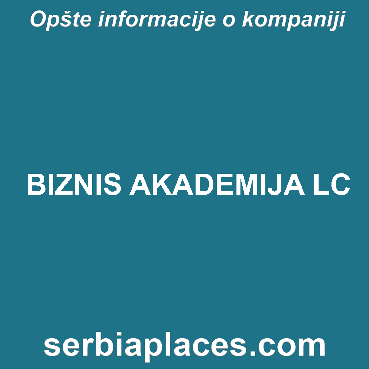 BIZNIS AKADEMIJA LC