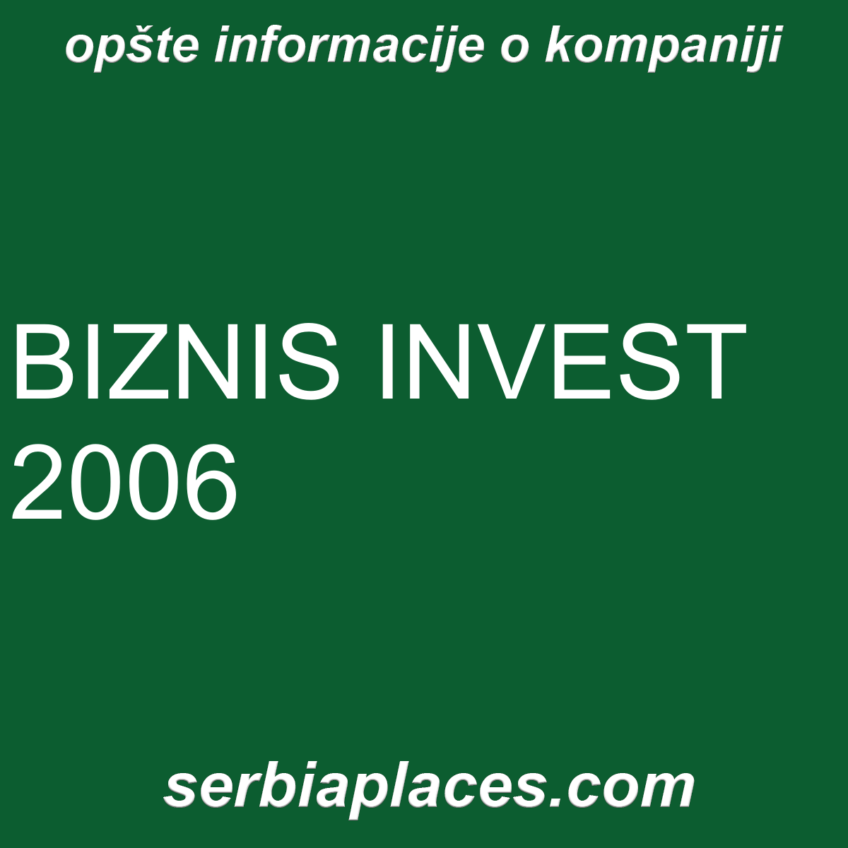 BIZNIS INVEST 2006