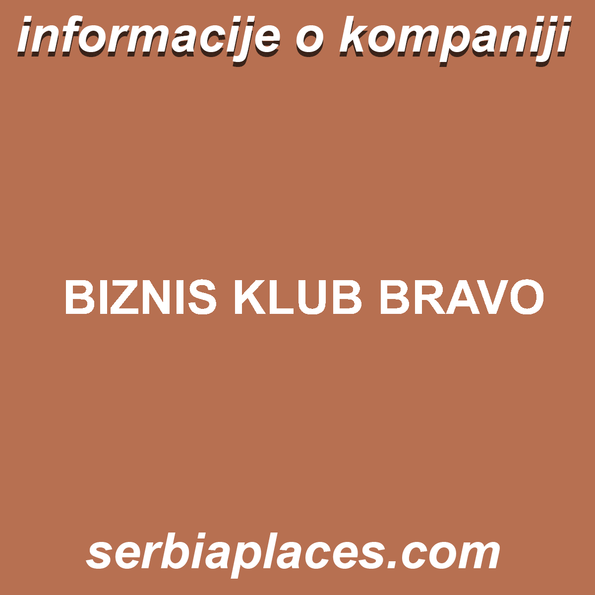 BIZNIS KLUB BRAVO