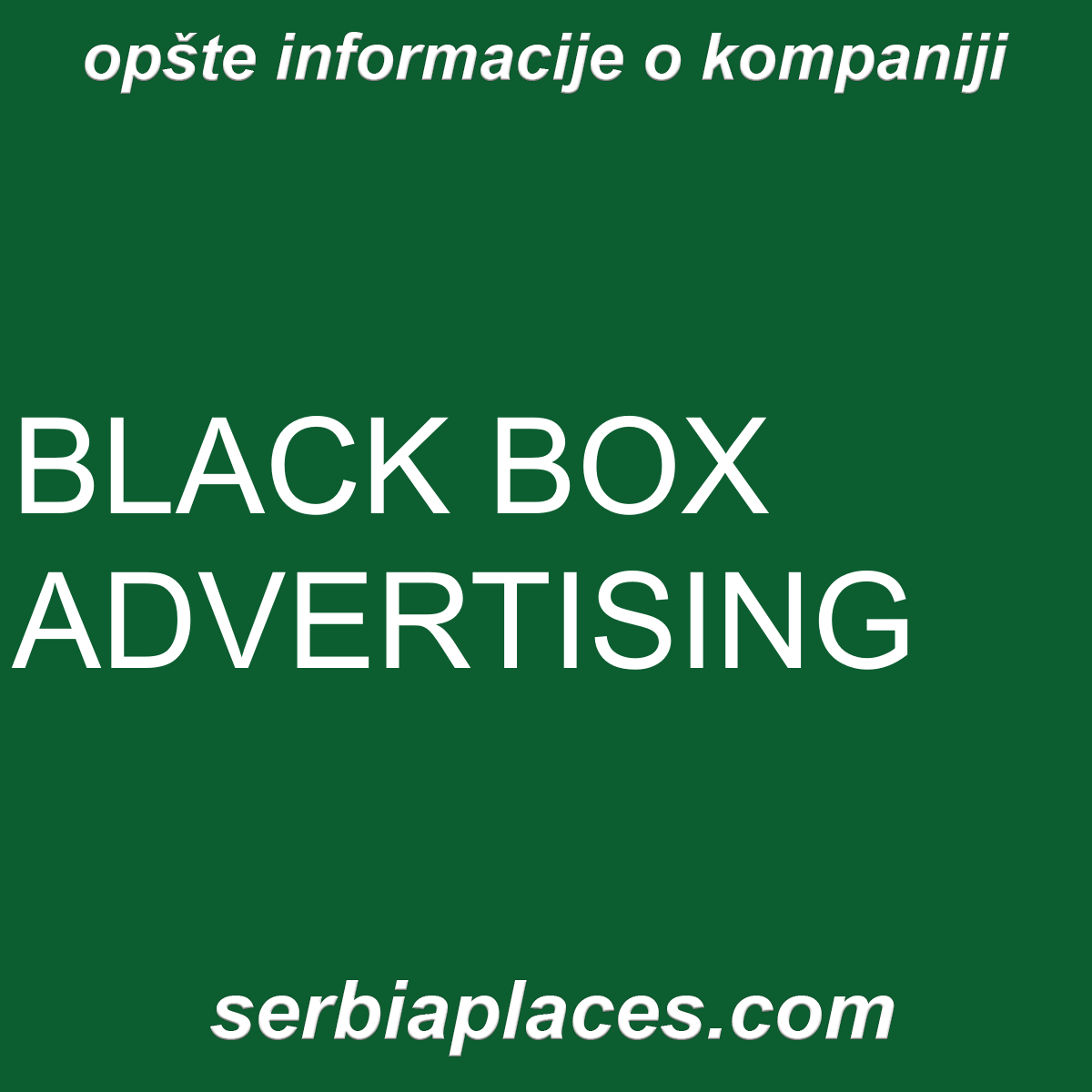 BLACK BOX ADVERTISING