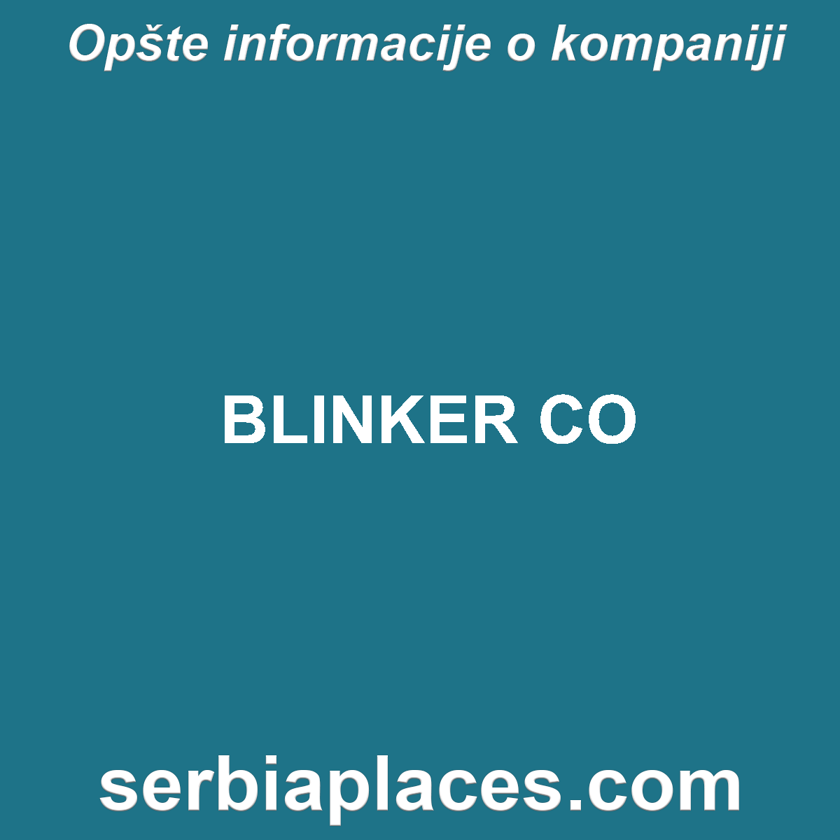 BLINKER CO