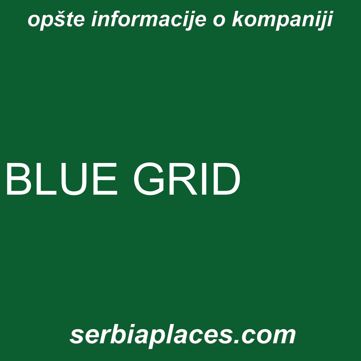 BLUE GRID