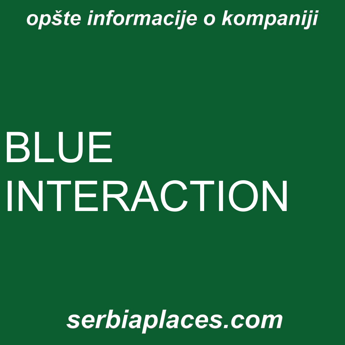 BLUE INTERACTION