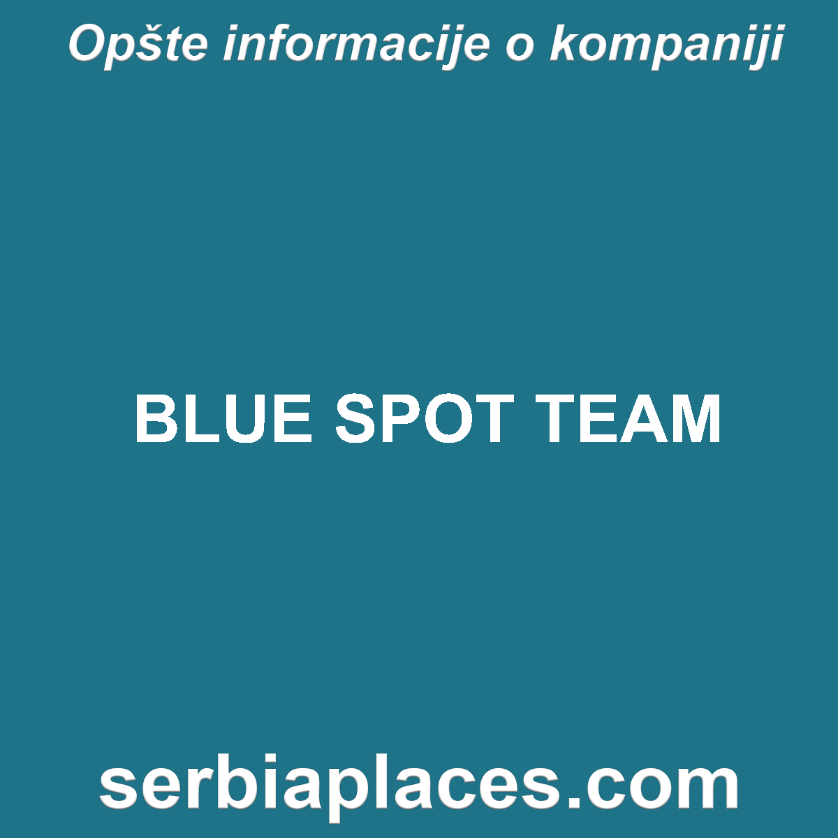 BLUE SPOT TEAM