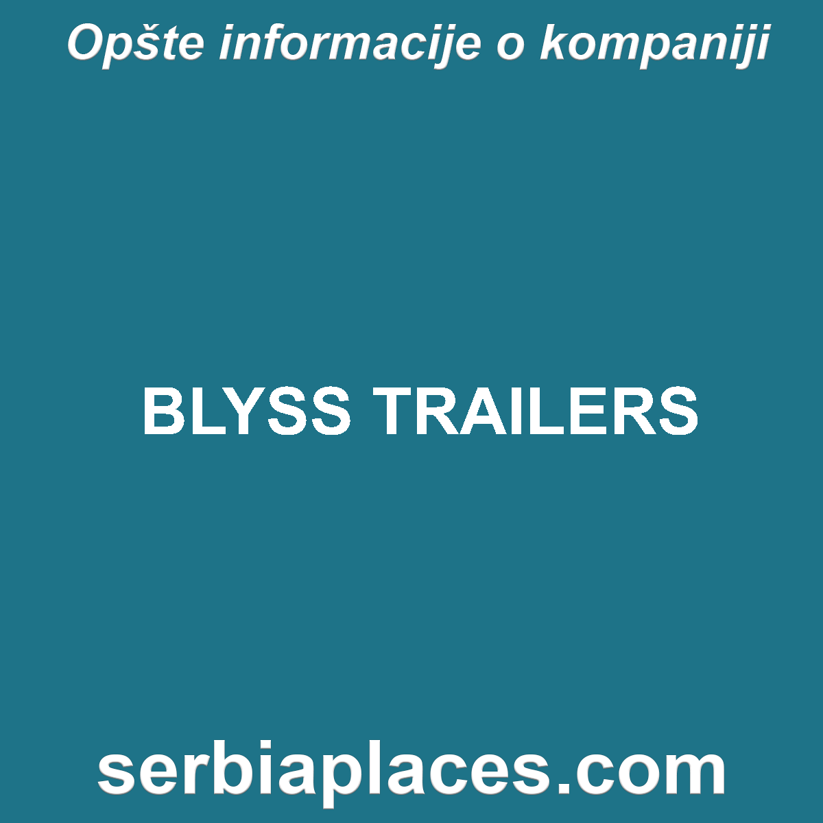 BLYSS TRAILERS