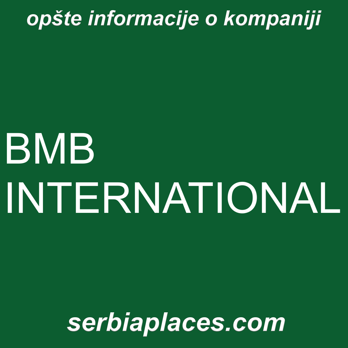 BMB INTERNATIONAL