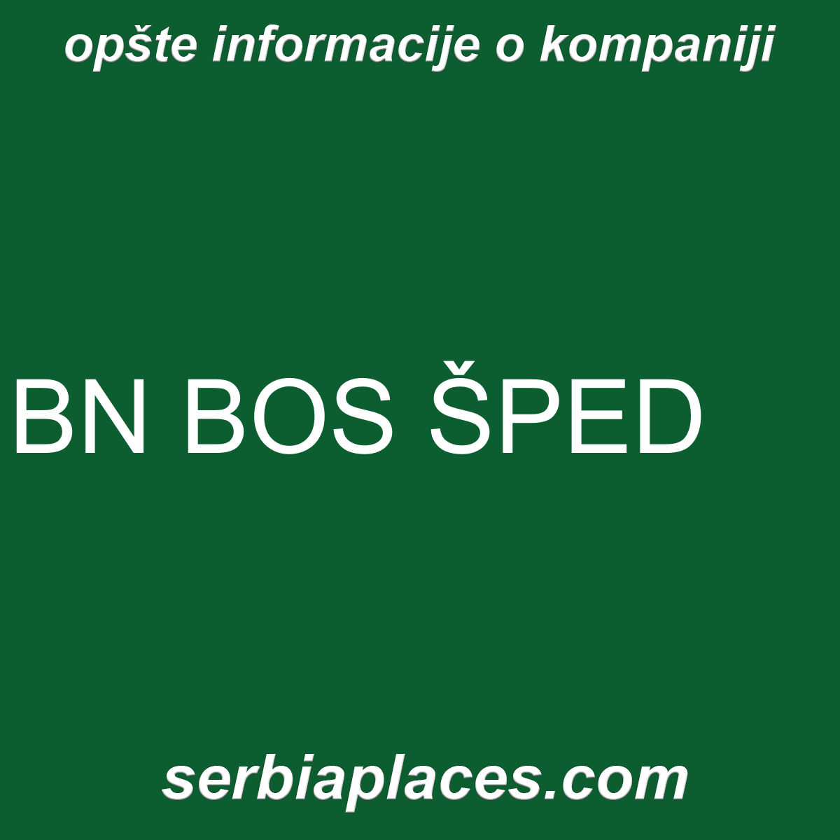 BN BOS ŠPED
