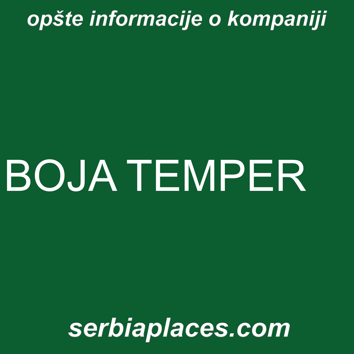BOJA TEMPER