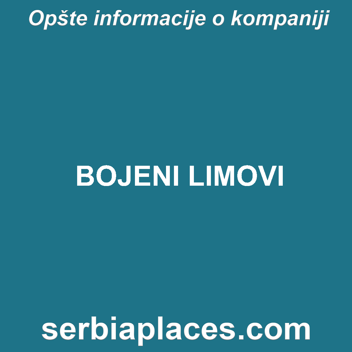 BOJENI LIMOVI