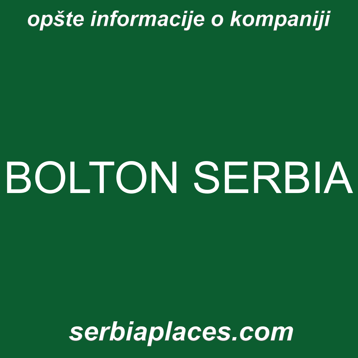 BOLTON SERBIA