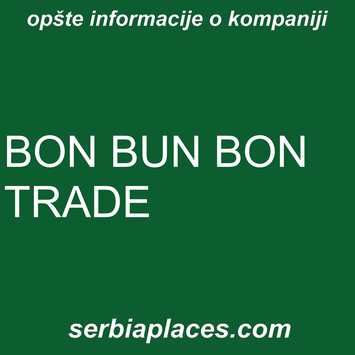 BON BUN BON TRADE