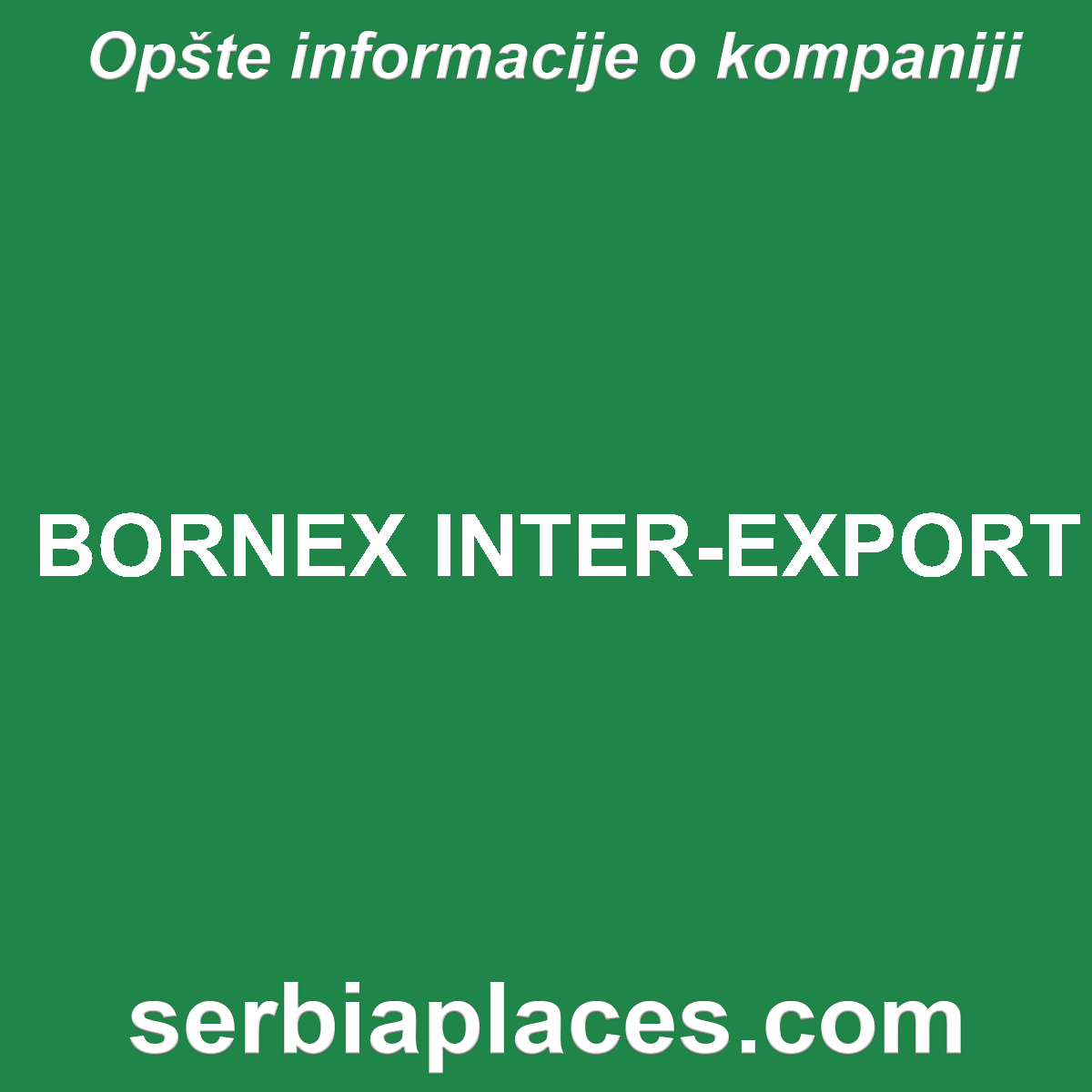 BORNEX INTER-EXPORT