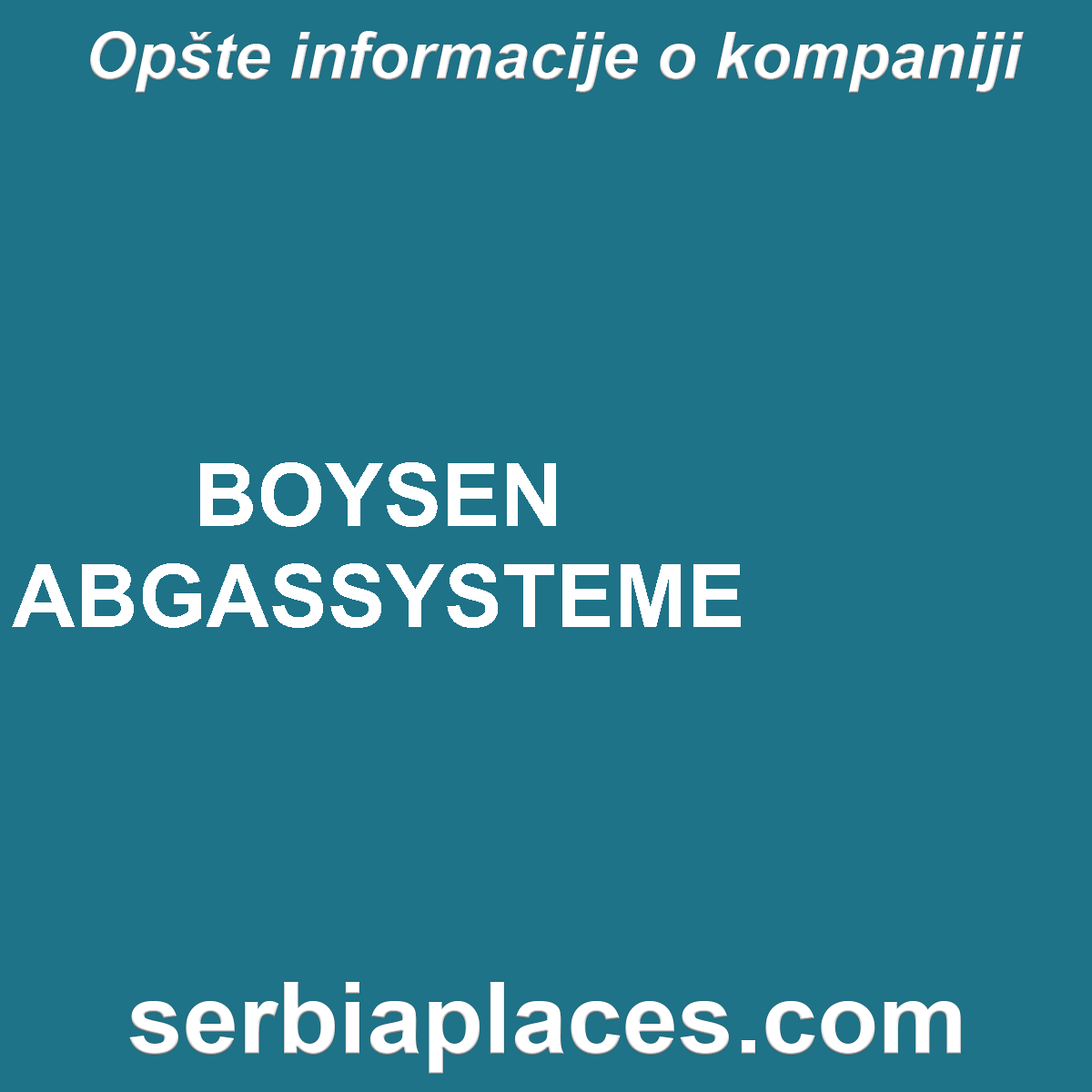 BOYSEN ABGASSYSTEME