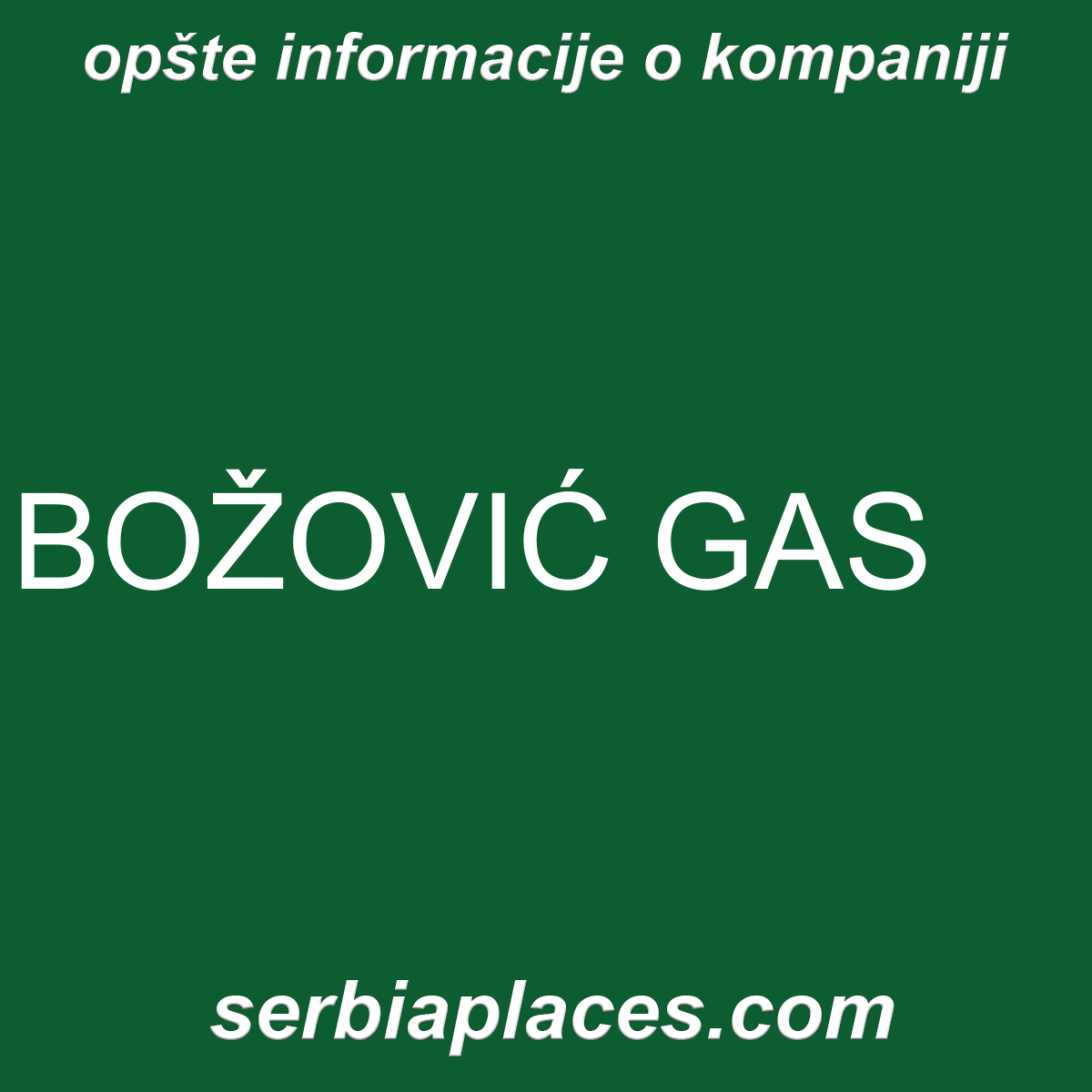 BOŽOVIĆ GAS