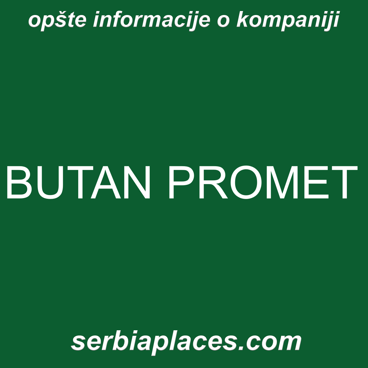 BUTAN PROMET