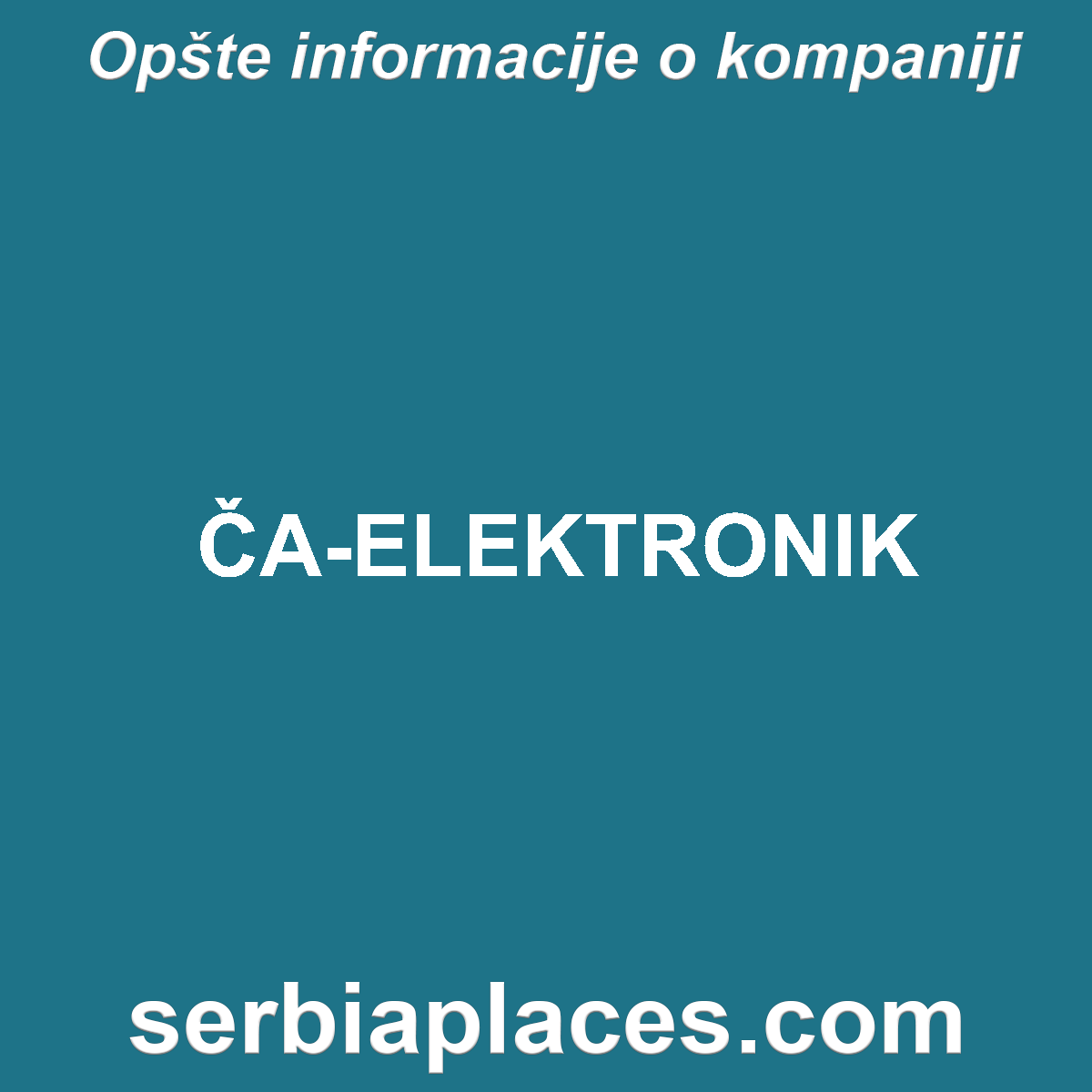ČA-ELEKTRONIK