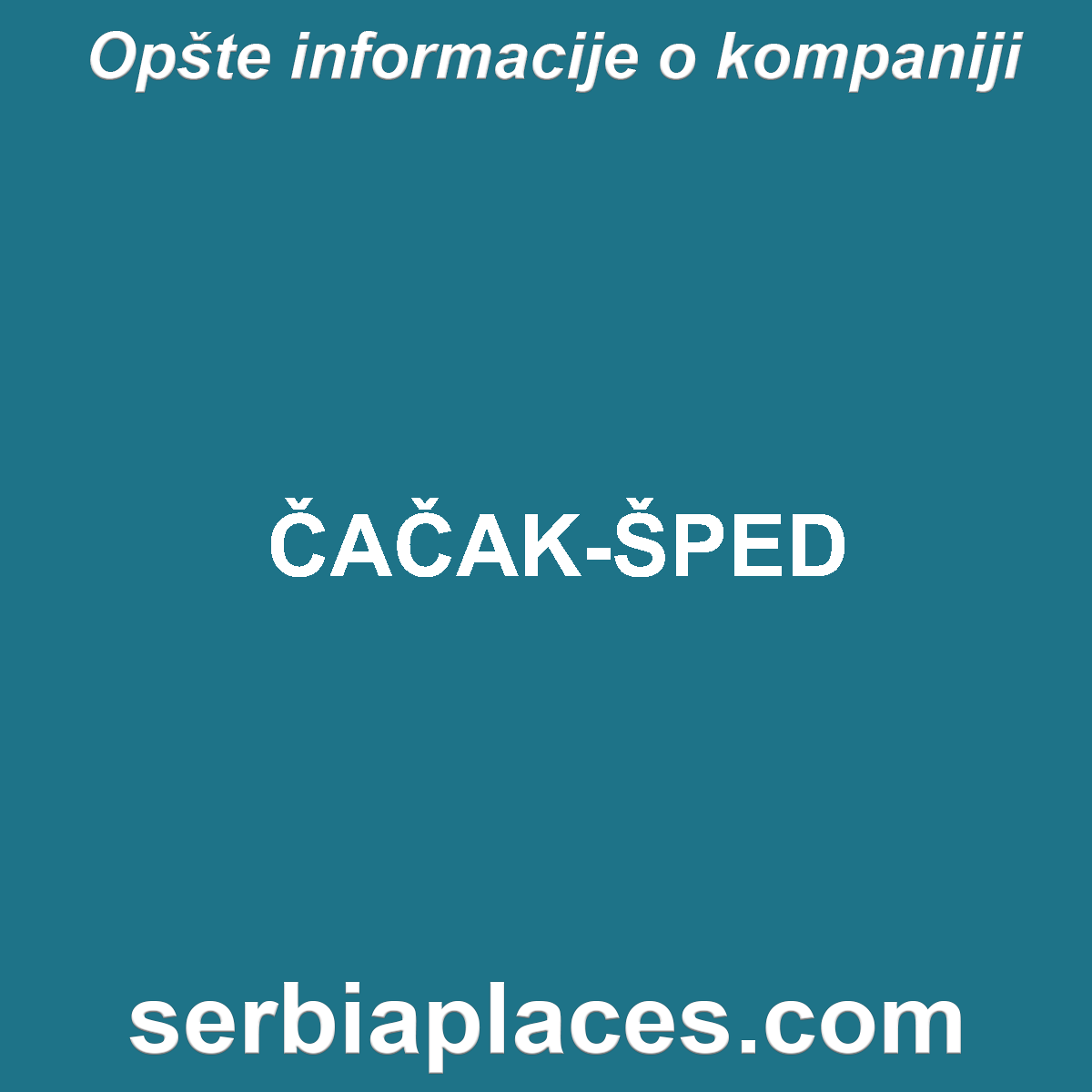 ČAČAK-ŠPED
