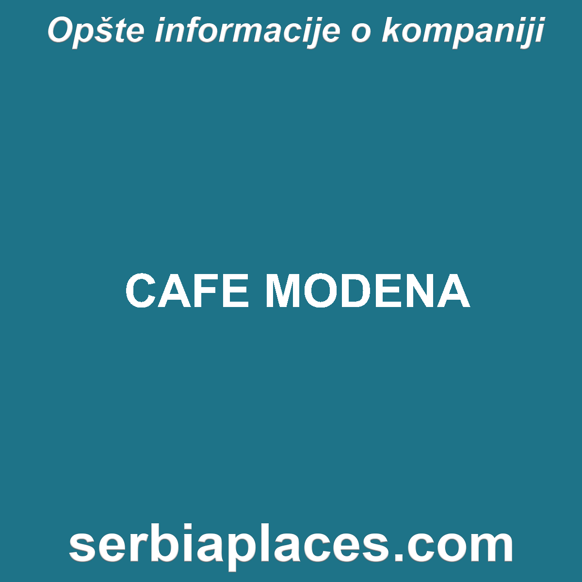 CAFE MODENA