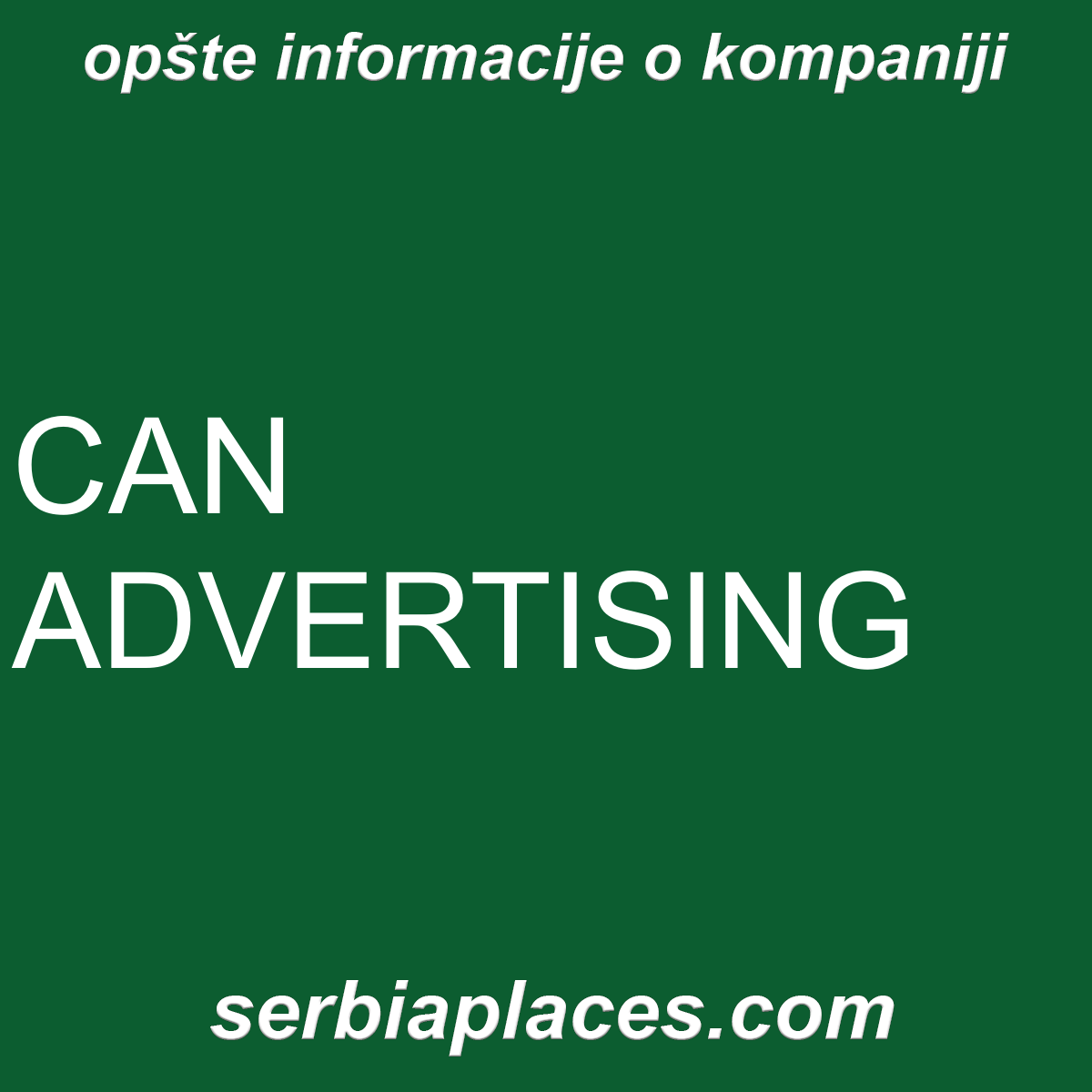 CAN ADVERTISING