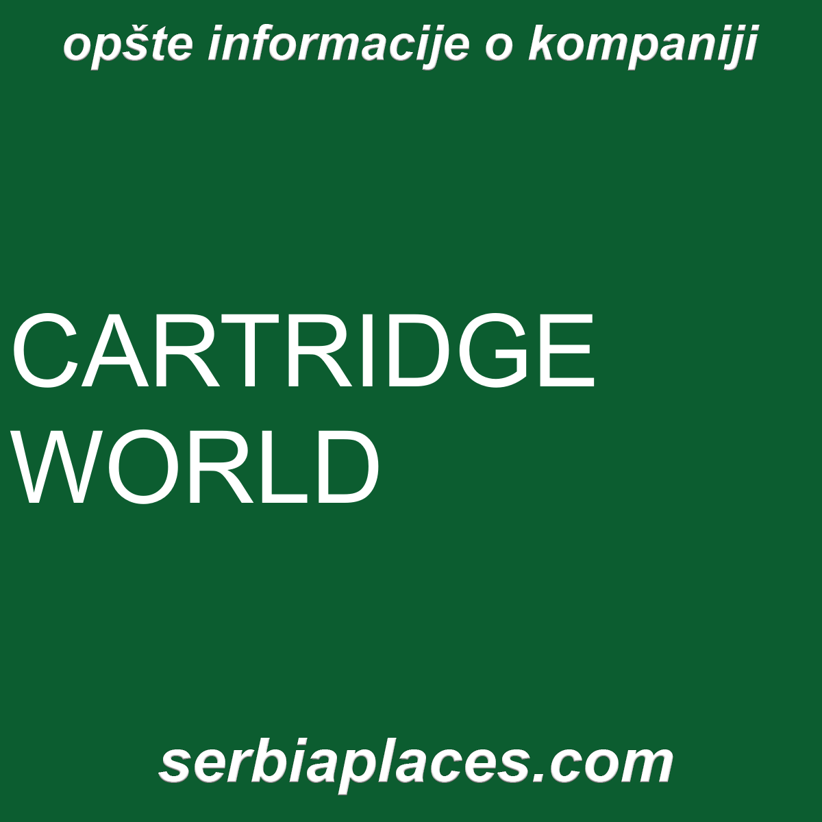 CARTRIDGE WORLD