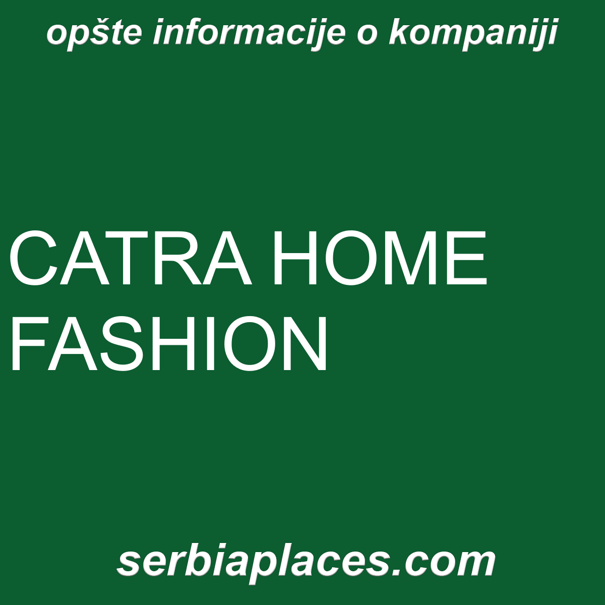 CATRA HOME FASHION