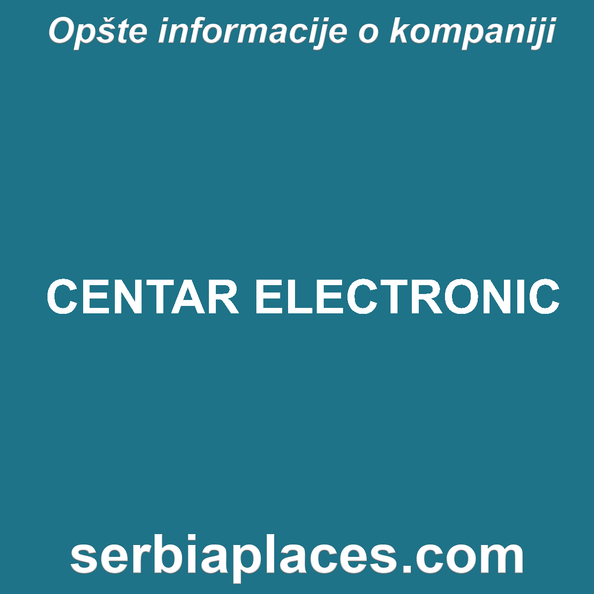 CENTAR ELECTRONIC