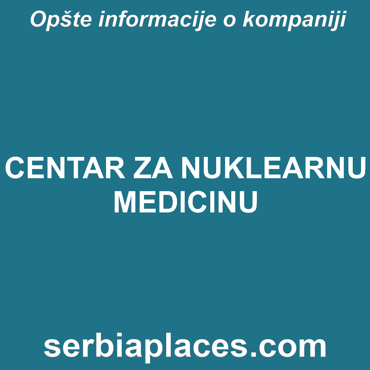 CENTAR ZA NUKLEARNU MEDICINU