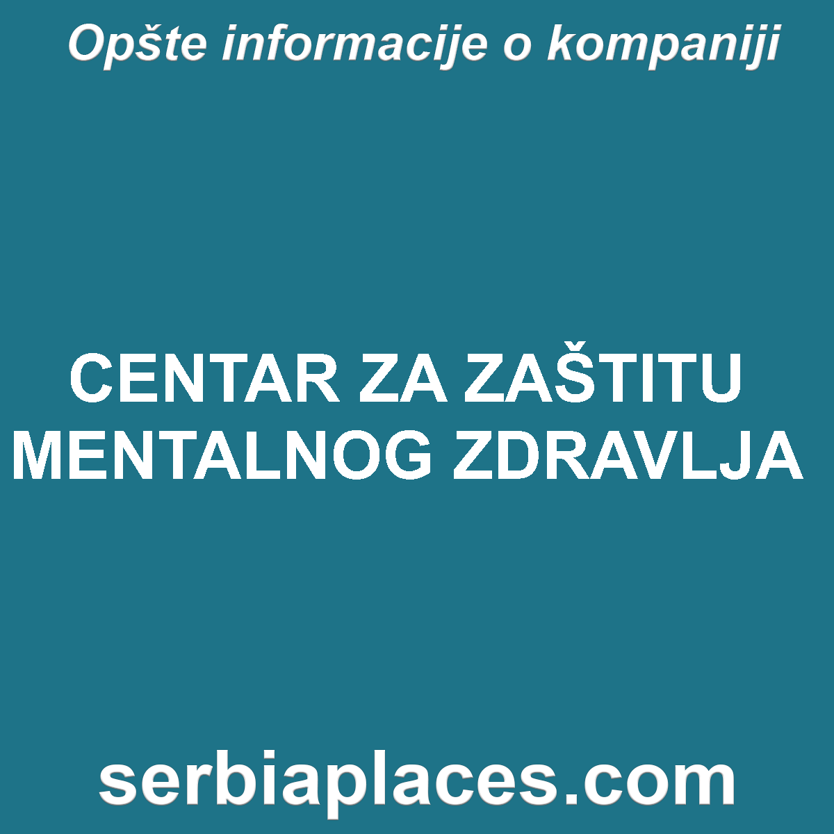 CENTAR ZA ZAŠTITU MENTALNOG ZDRAVLJA