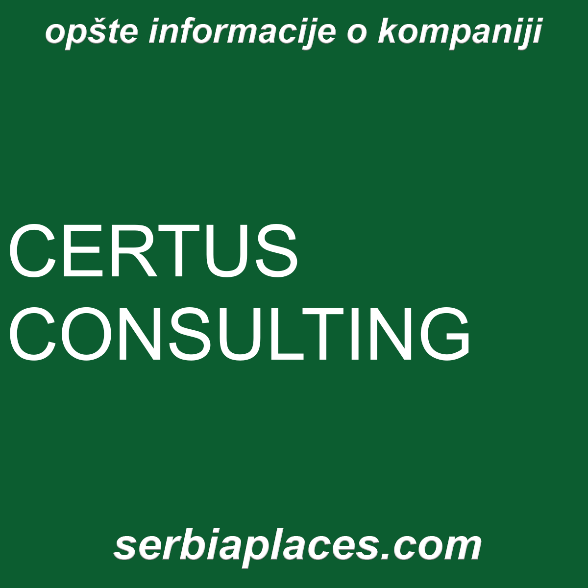 CERTUS CONSULTING