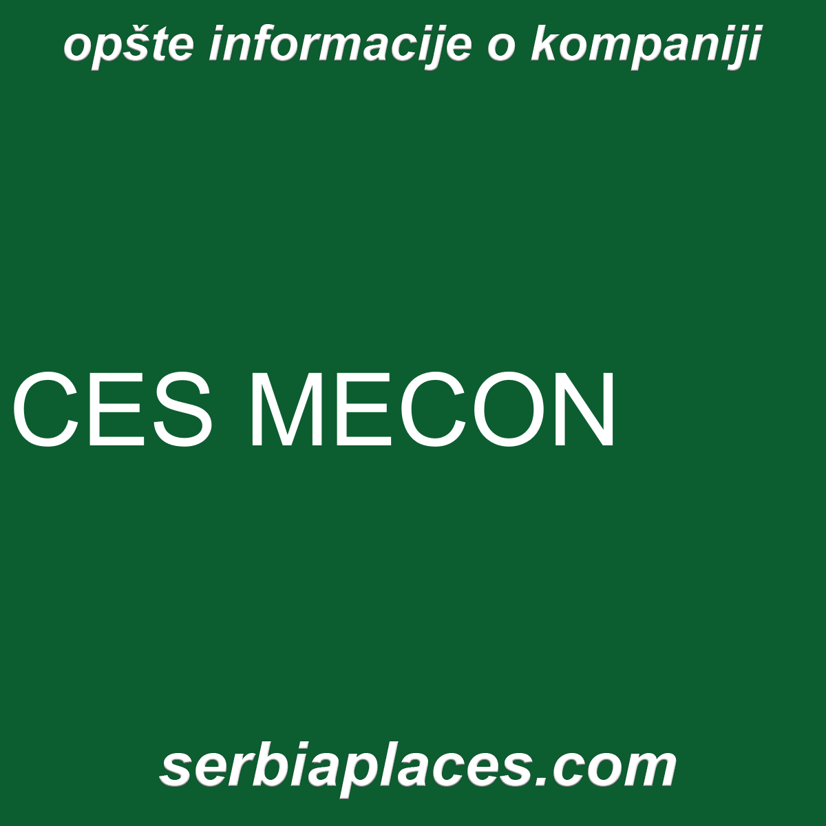 CES MECON