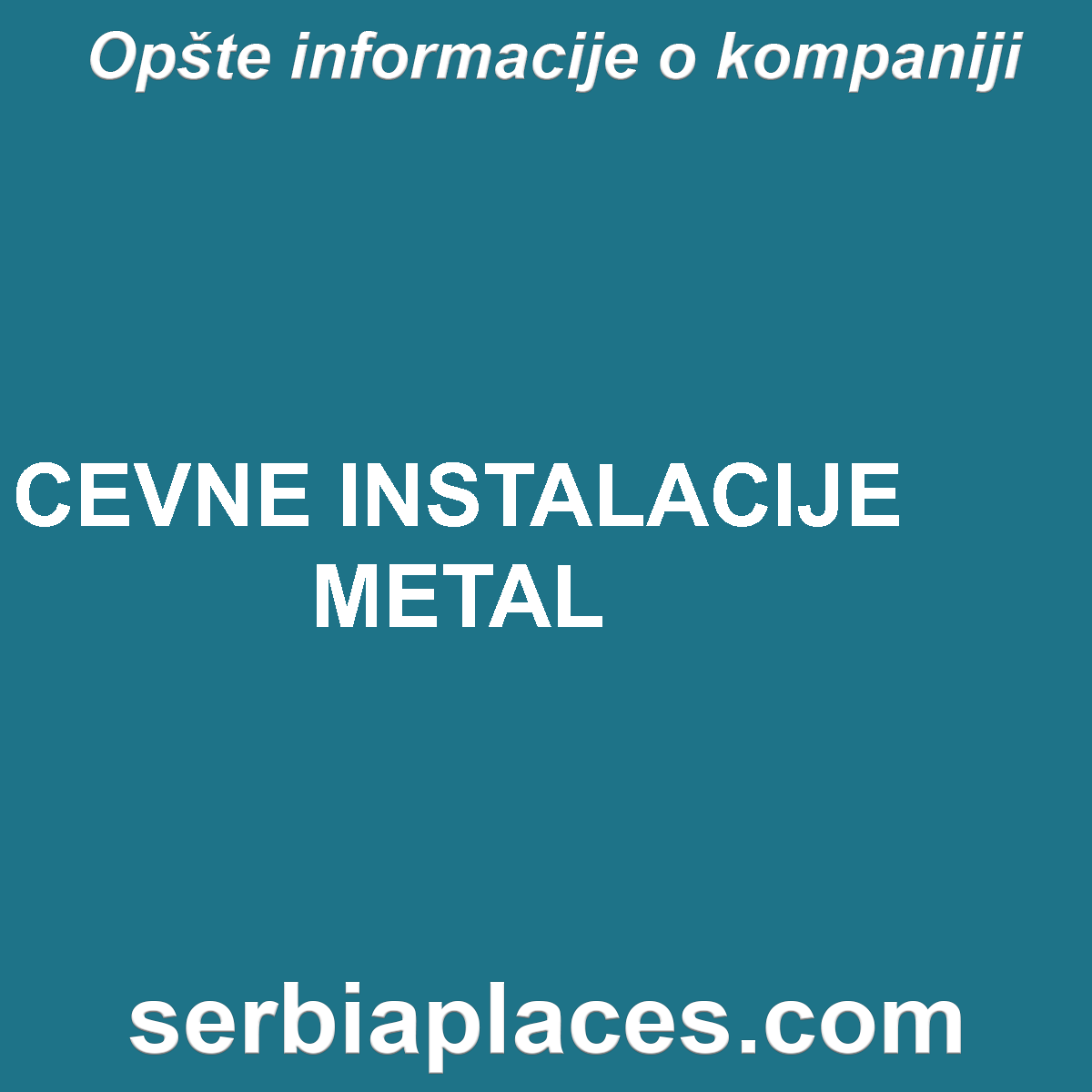 CEVNE INSTALACIJE METAL