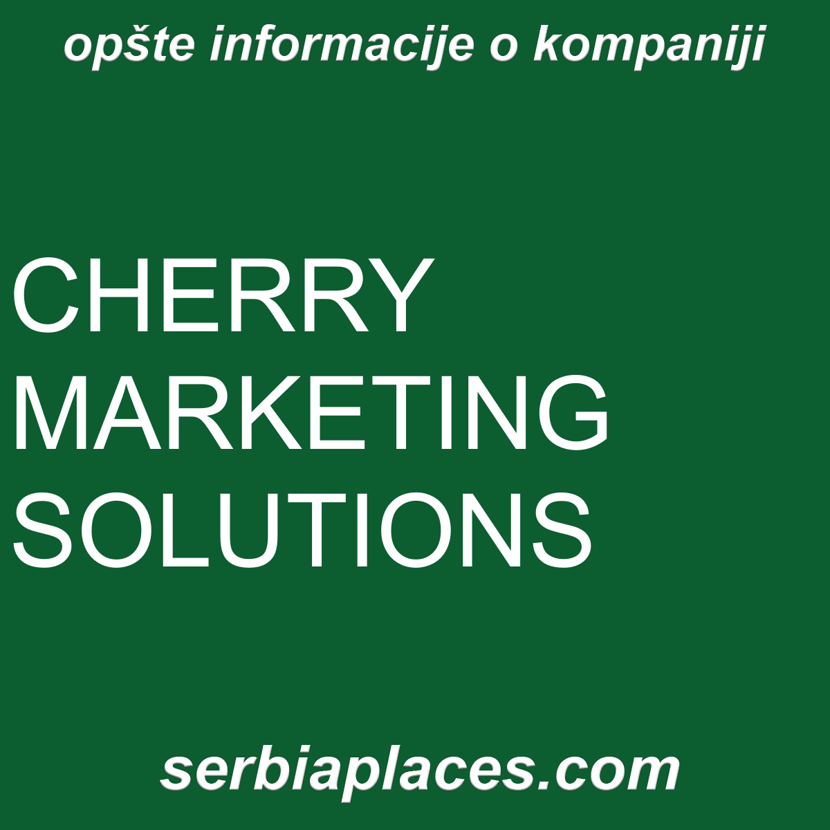 CHERRY MARKETING SOLUTIONS