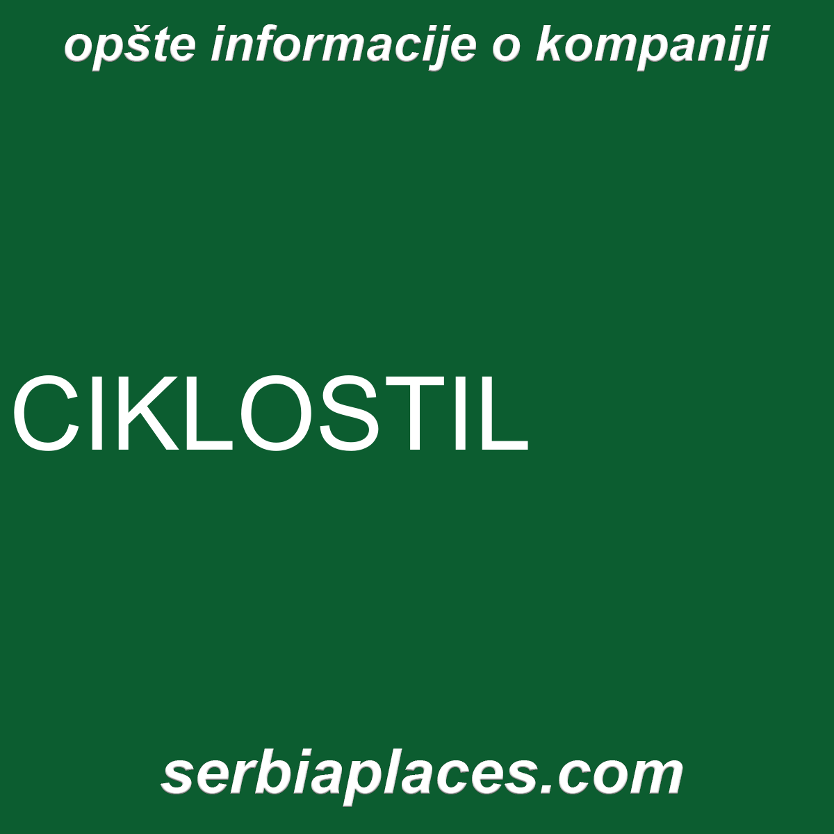 CIKLOSTIL