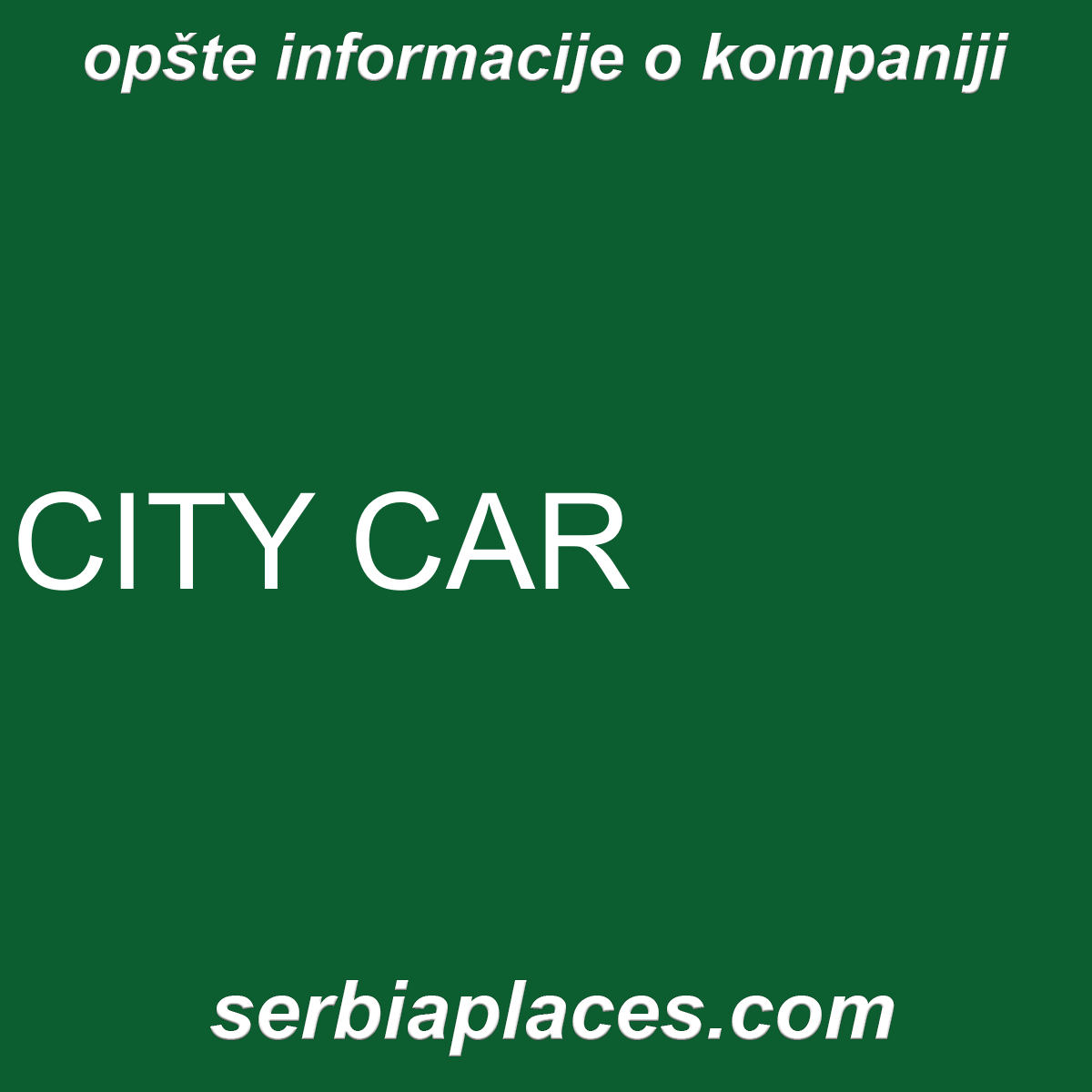 CITY CAR