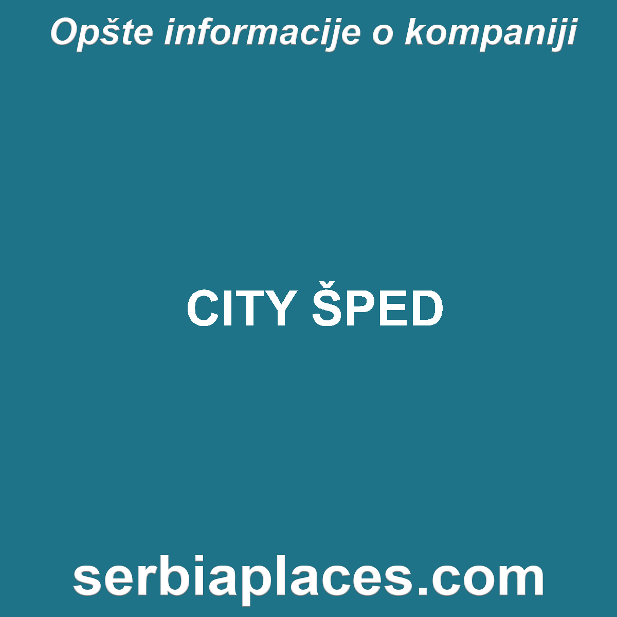 CITY ŠPED