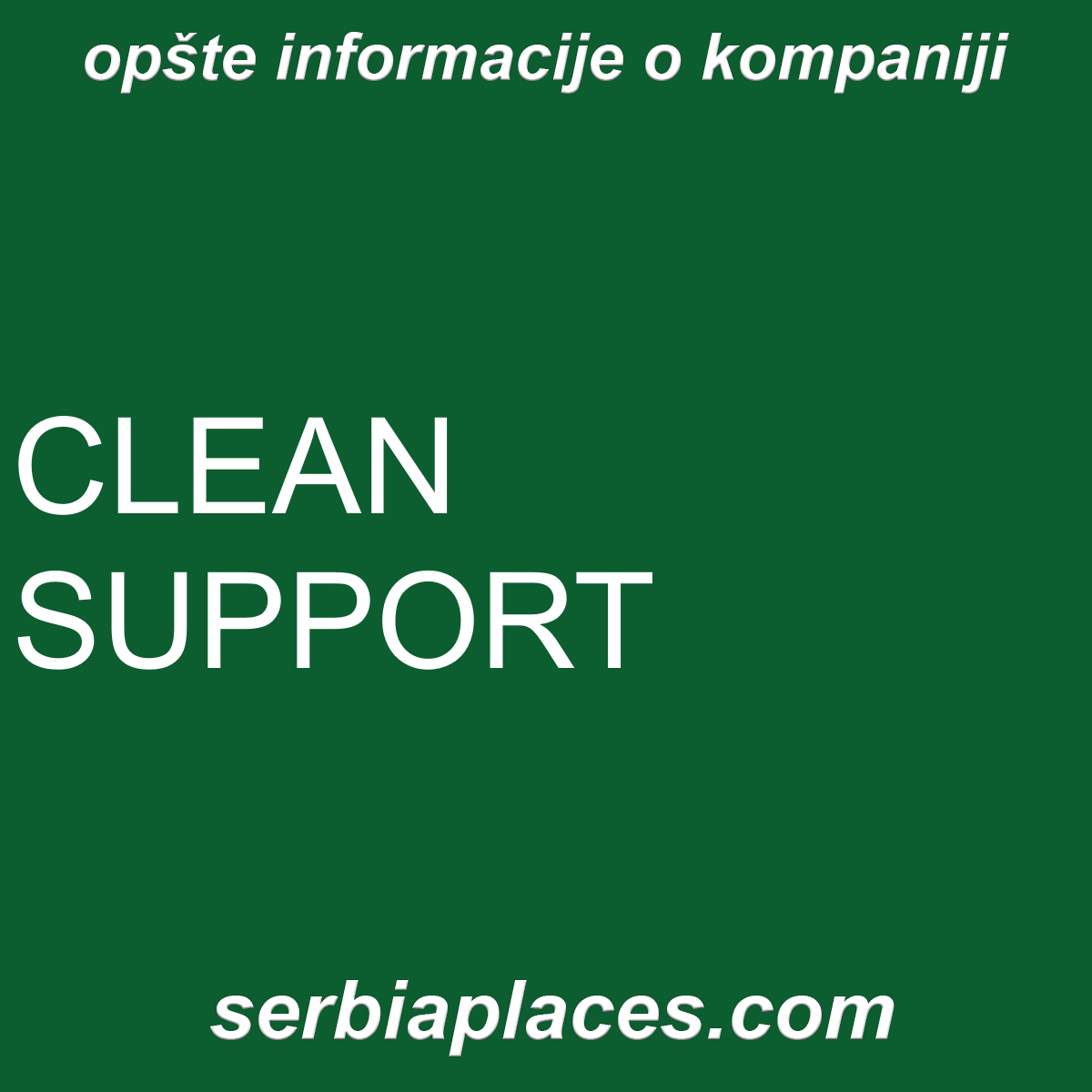 CLEAN SUPPORT