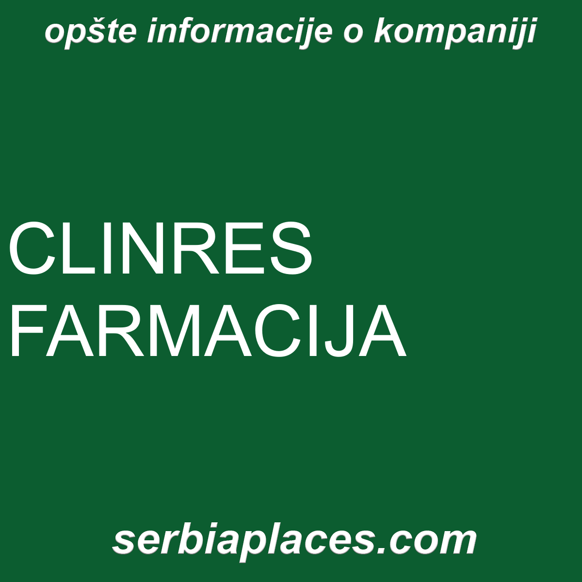 CLINRES FARMACIJA
