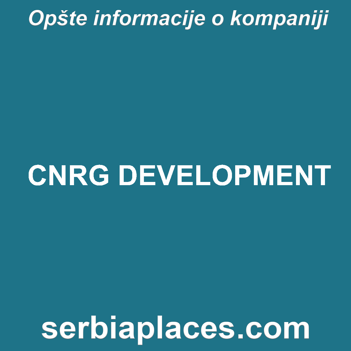 CNRG DEVELOPMENT