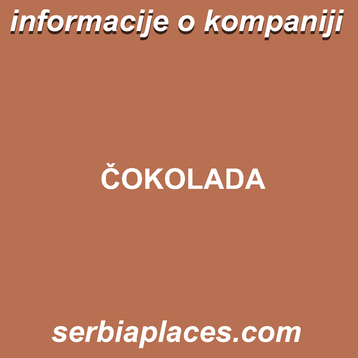 ČOKOLADA